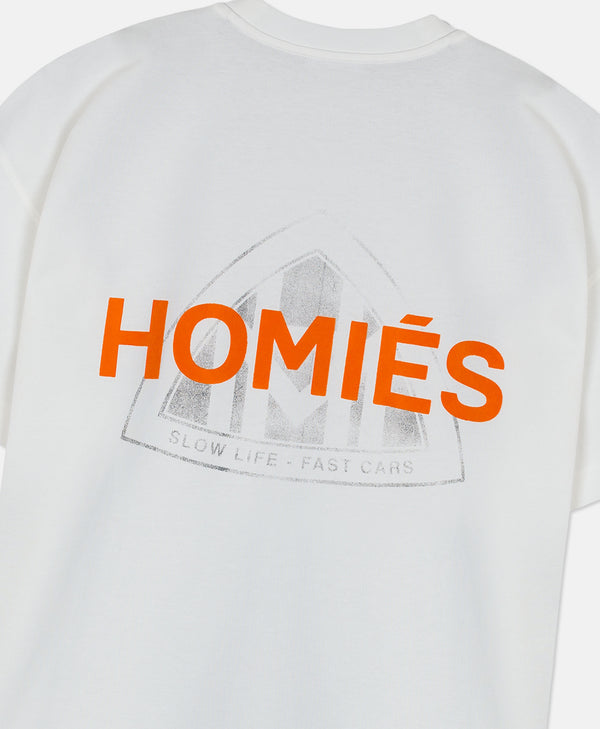 MAYMARB T-SHIRT WHITE ORANGE