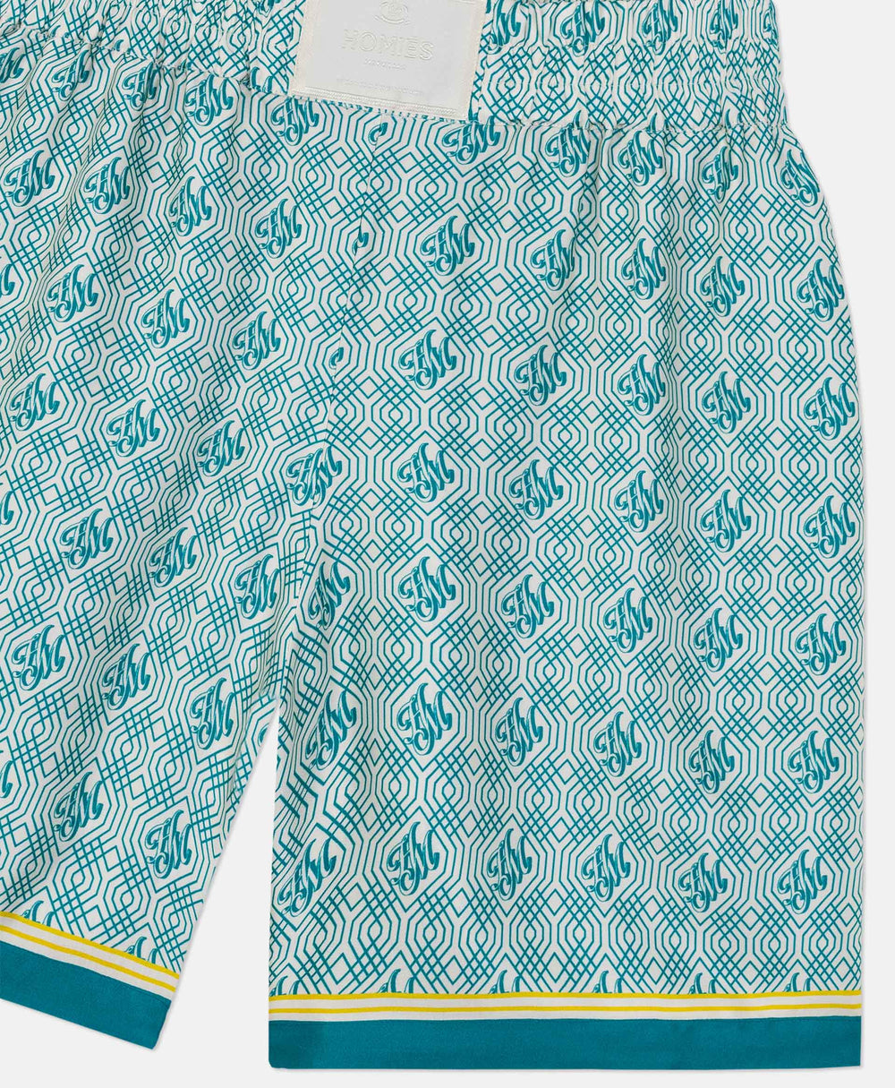 HOMIÉS MONOGRAM SHORTS GREEN