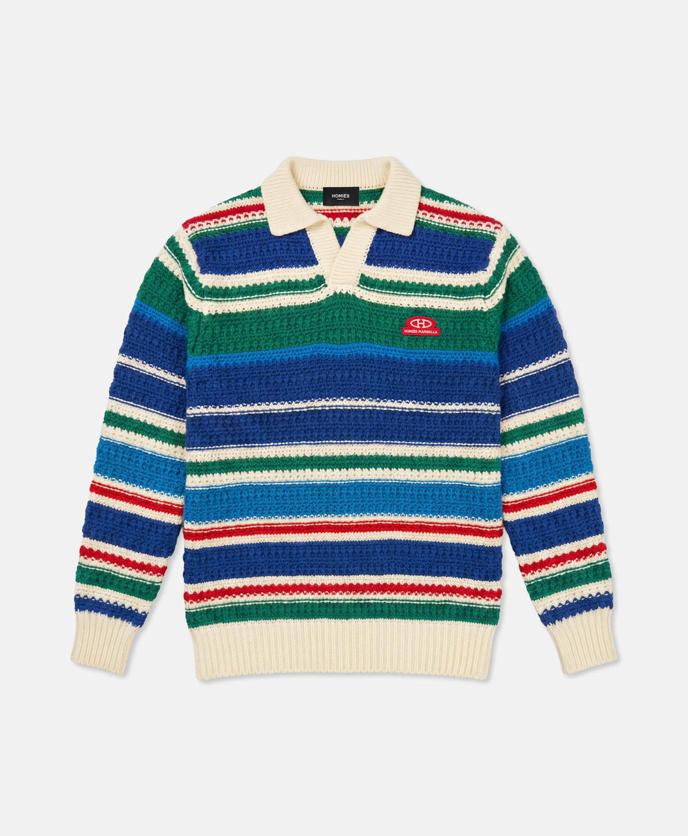 POLO KNIT LONG SLEEVE MULTICOLOR