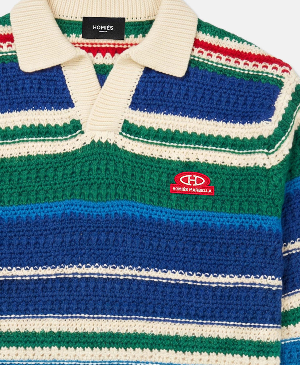 POLO KNIT LONG SLEEVE MULTICOLOR