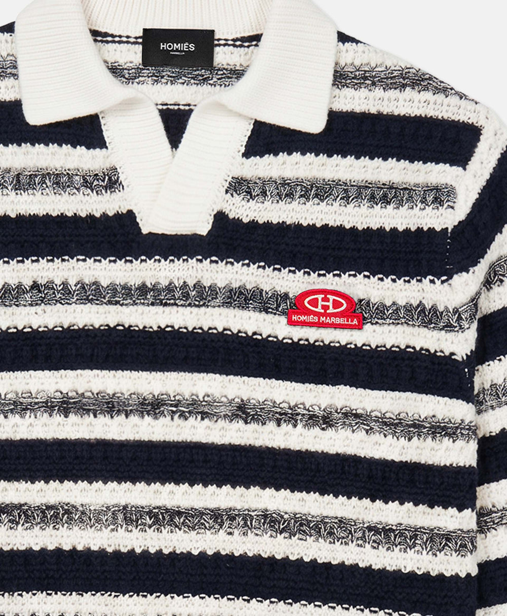 POLO KNIT LONG SLEEVE NAVY