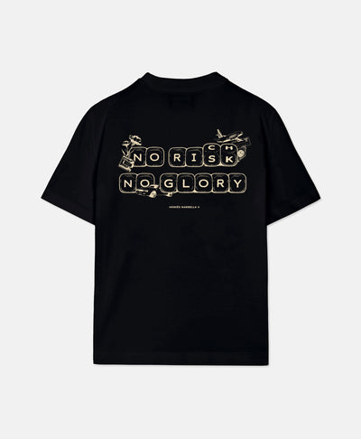 NO RISK NO GLORY T-SHIRT BLACK