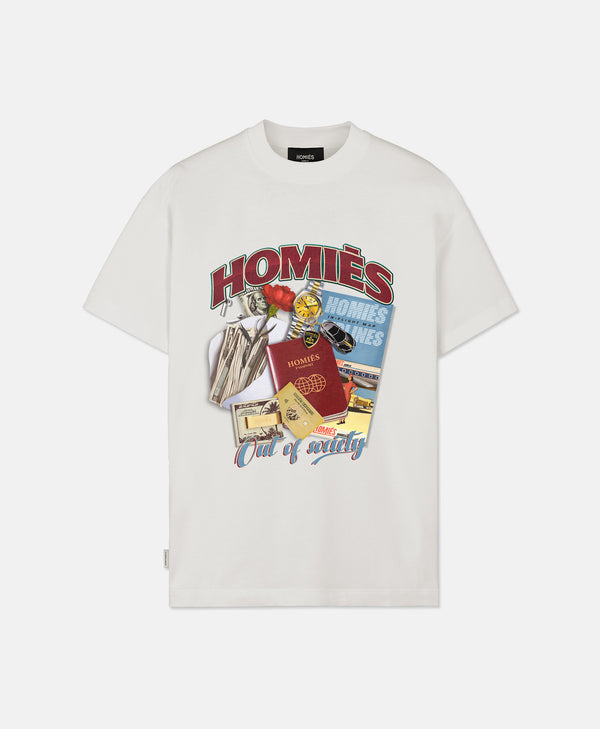 OUT OF SOCIETY T-SHIRT VINTAGE WHITE