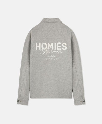 INTERLOCK OVERSHIRT GREY MELANGE