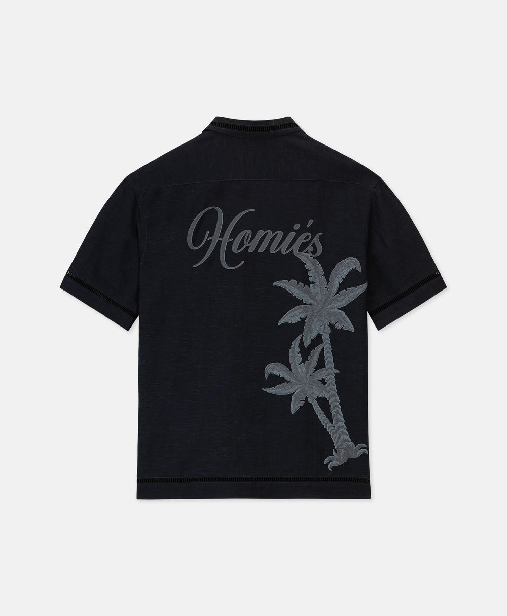PALM TREE SHIRT BLACK