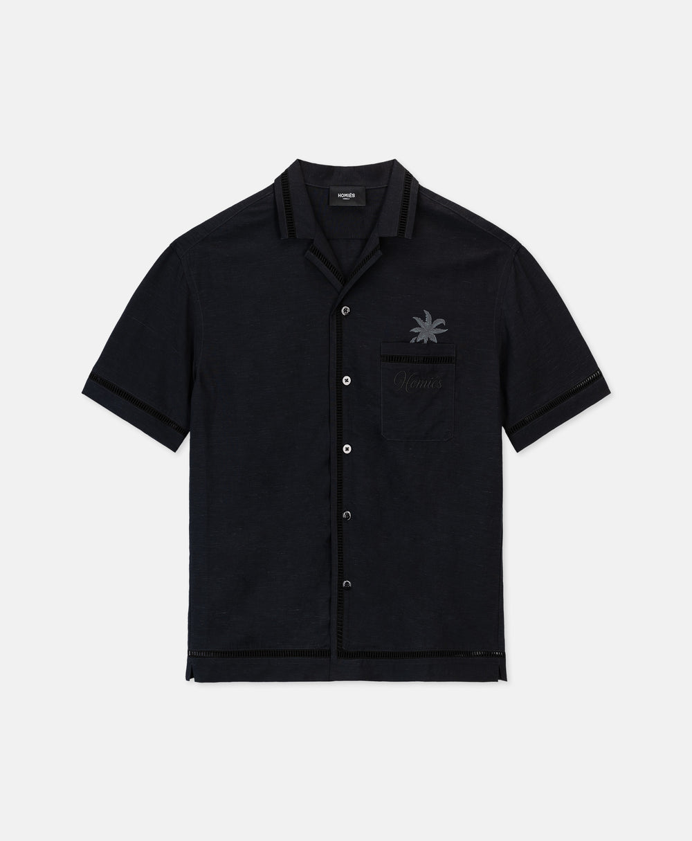 PALM TREE SHIRT BLACK