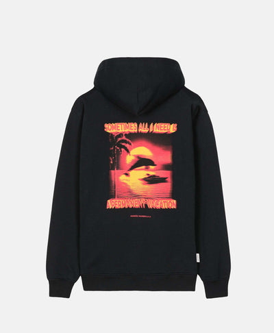 PERMANENT VACATION ZIPPER HOODIE BLACK