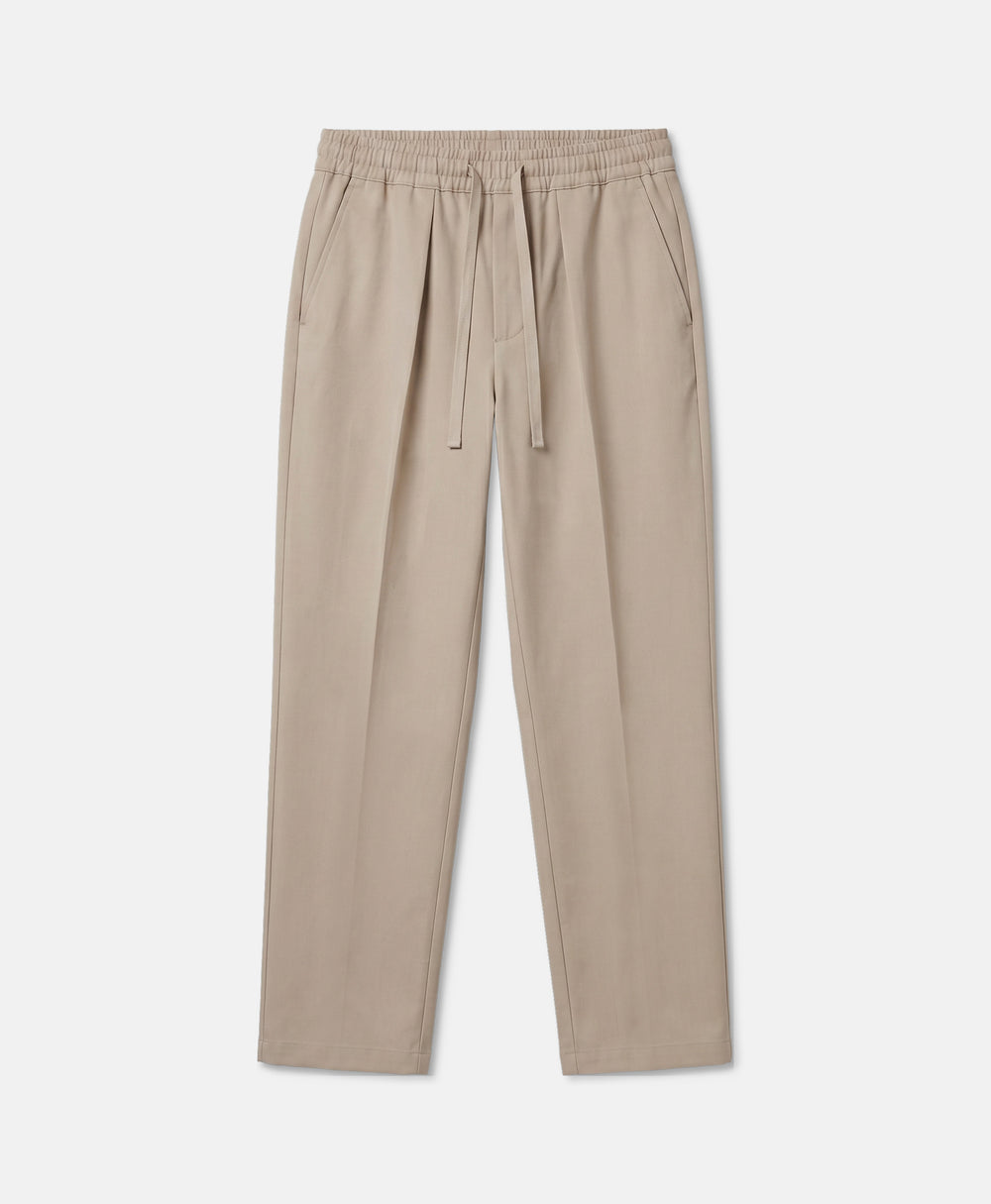 PLEATED TROUSERS BEIGE