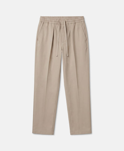 PLEATED TROUSERS BEIGE