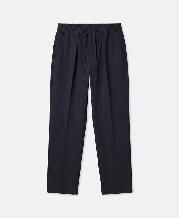 PLEATED TROUSERS NAVY