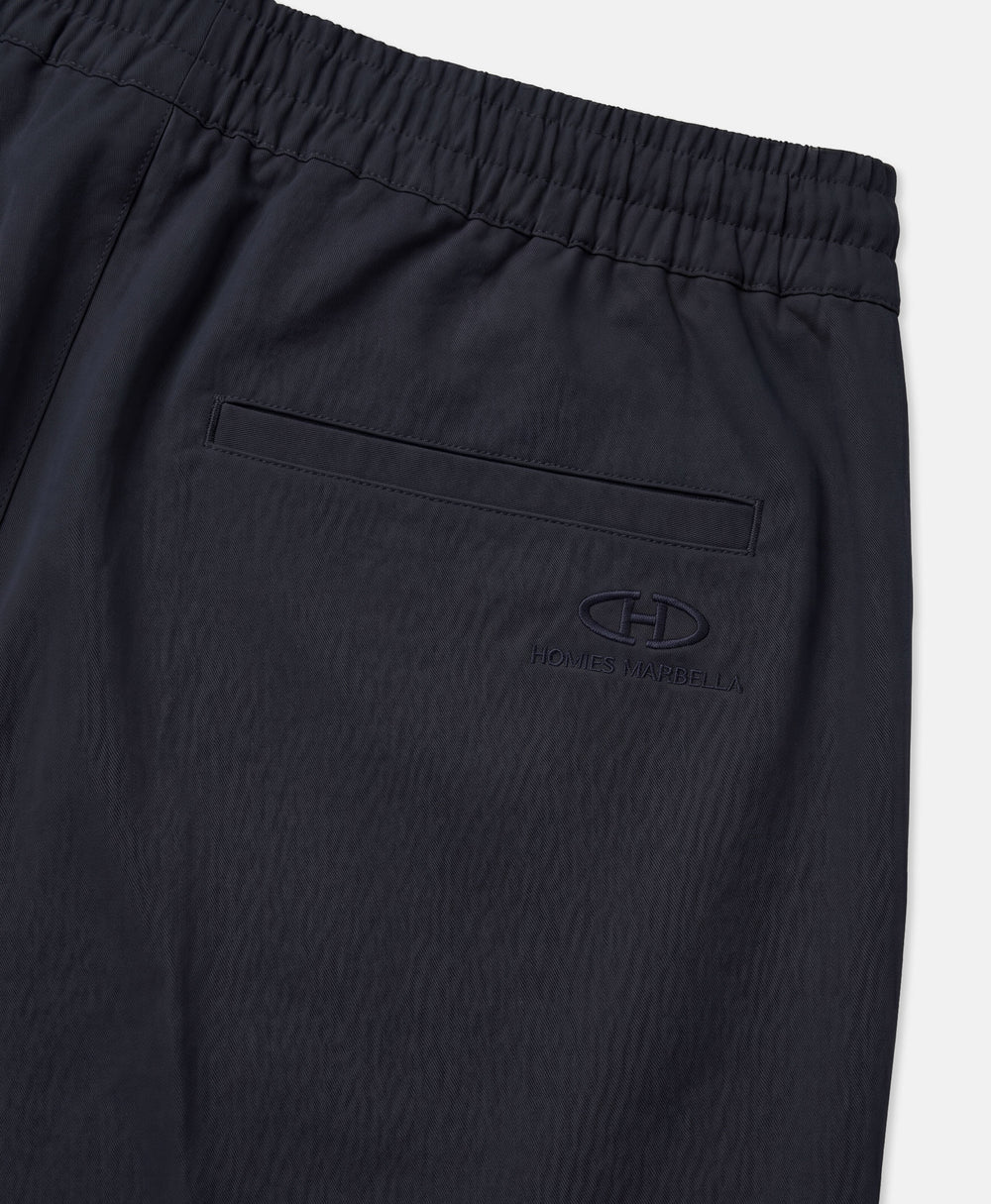 PLEATED TROUSERS NAVY