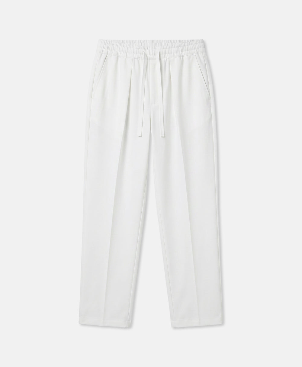PLEATED TROUSERS VINTAGE WHITE