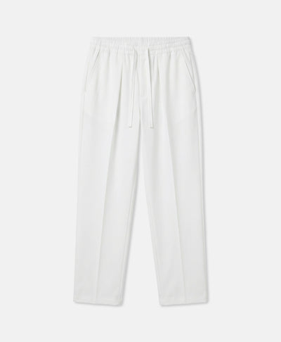 PLEATED TROUSERS VINTAGE WHITE