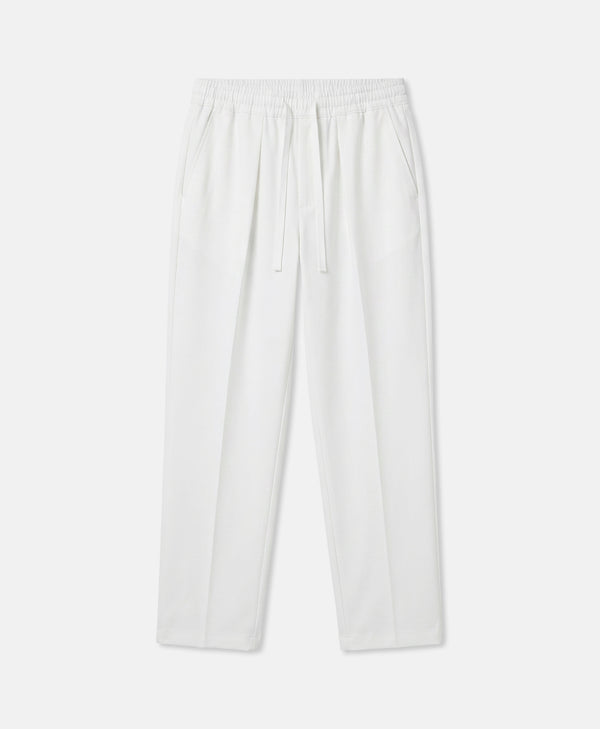 PLEATED TROUSERS VINTAGE WHITE