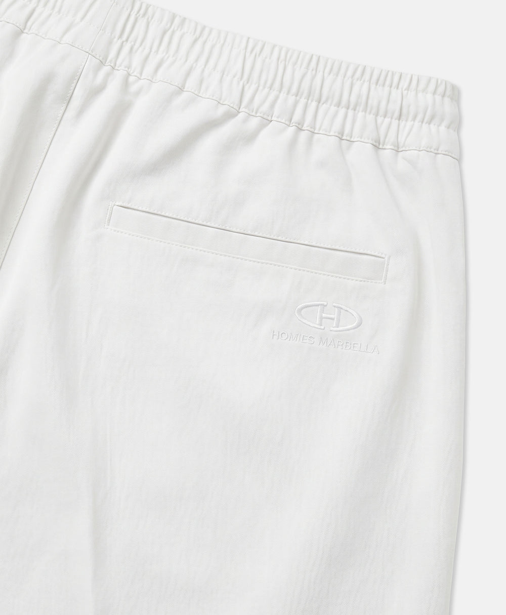 PLEATED TROUSERS VINTAGE WHITE