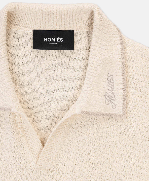 HOMIÉS BOUCLE POLO BEIGE