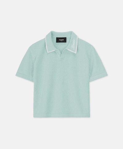 HOMIÉS BOUCLE KIDS POLO VINTAGE TEAL