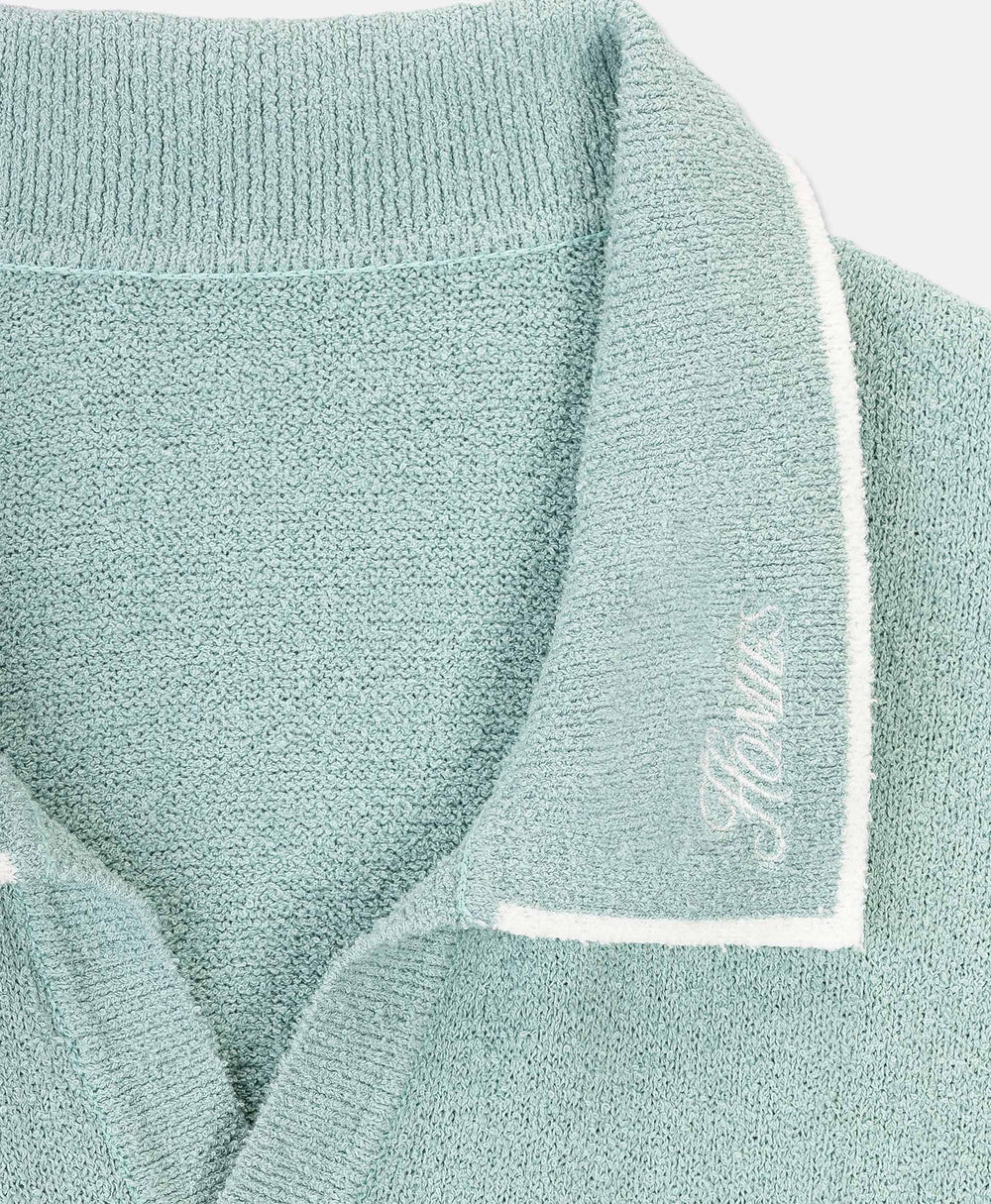 HOMIÉS BOUCLE POLO VINTAGE TEAL