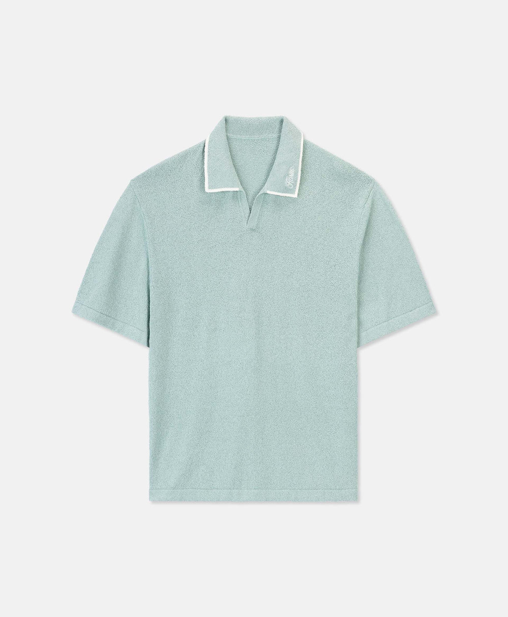 HOMIÉS BOUCLE POLO VINTAGE TEAL