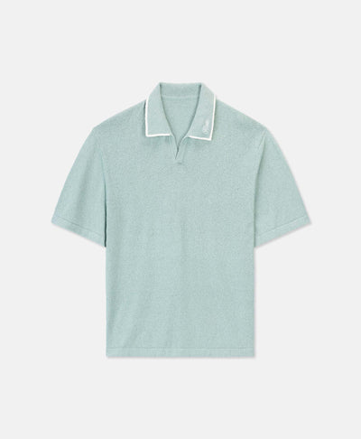 HOMIÉS BOUCLE POLO VINTAGE TEAL