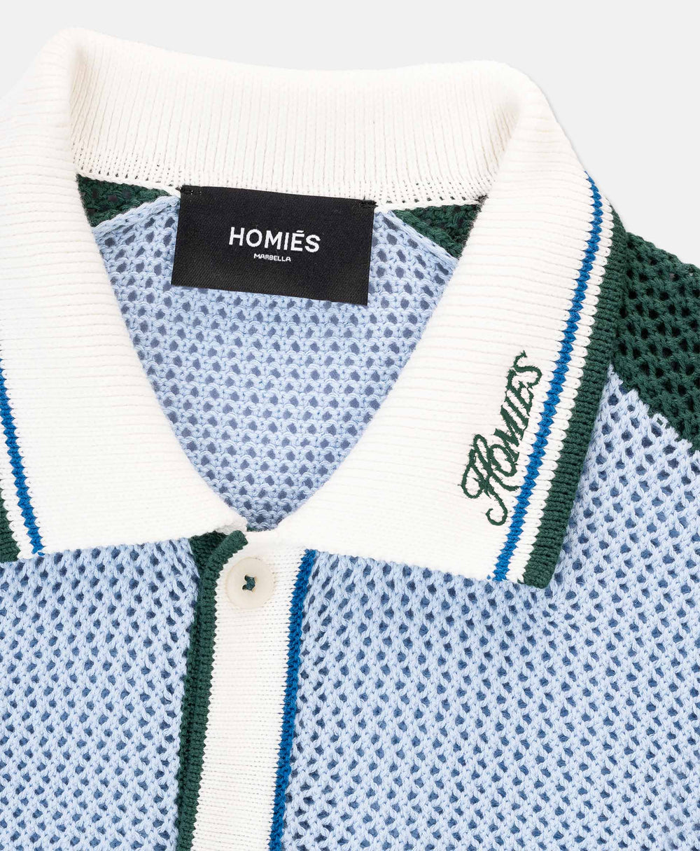 HOMIÉS POLO KNIT MULTICOLOR GREEN