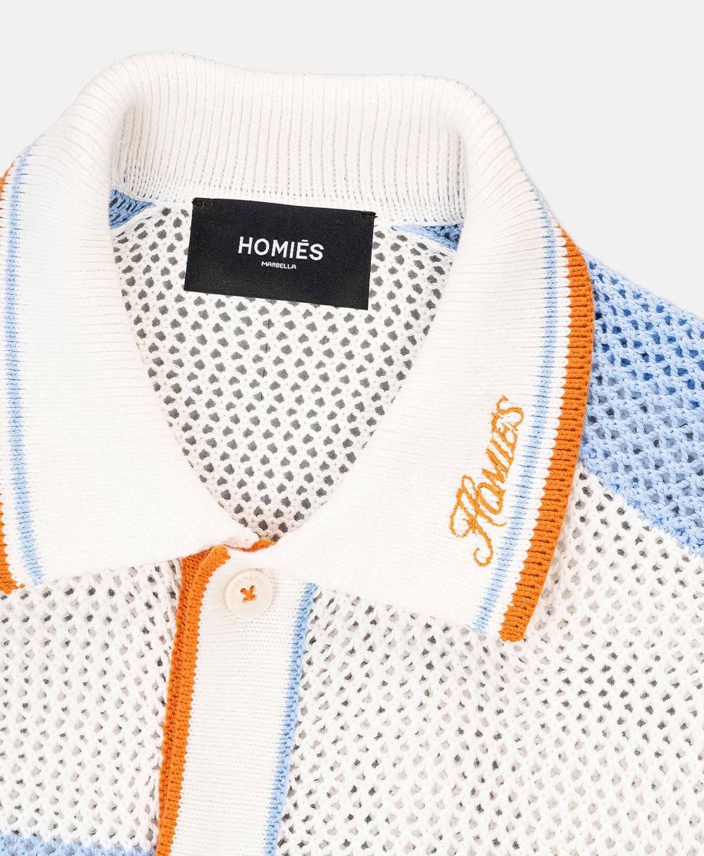 HOMIÉS POLO KNIT MULTICOLOR ORANGE