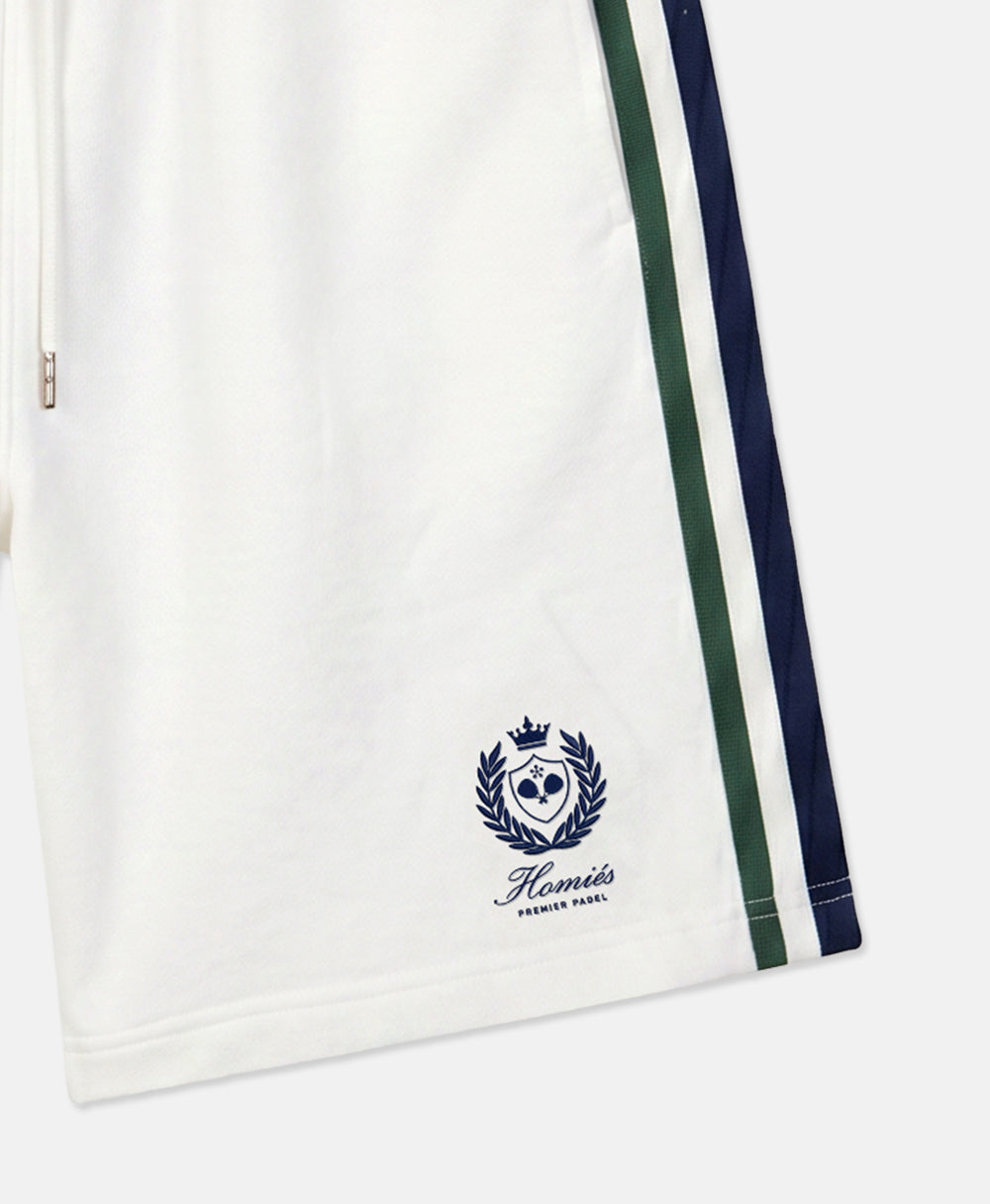 PREMIER PADEL CREST SHORTS VINTAGE WHITE