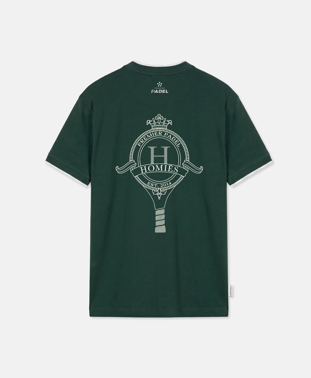 PREMIER PADEL CREST T-SHIRT GREEN