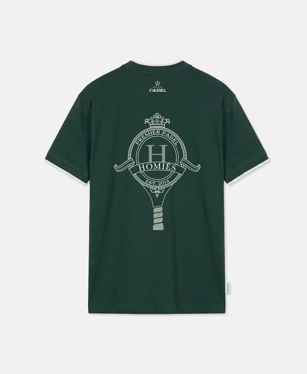 PREMIER PADEL CREST T-SHIRT GREEN