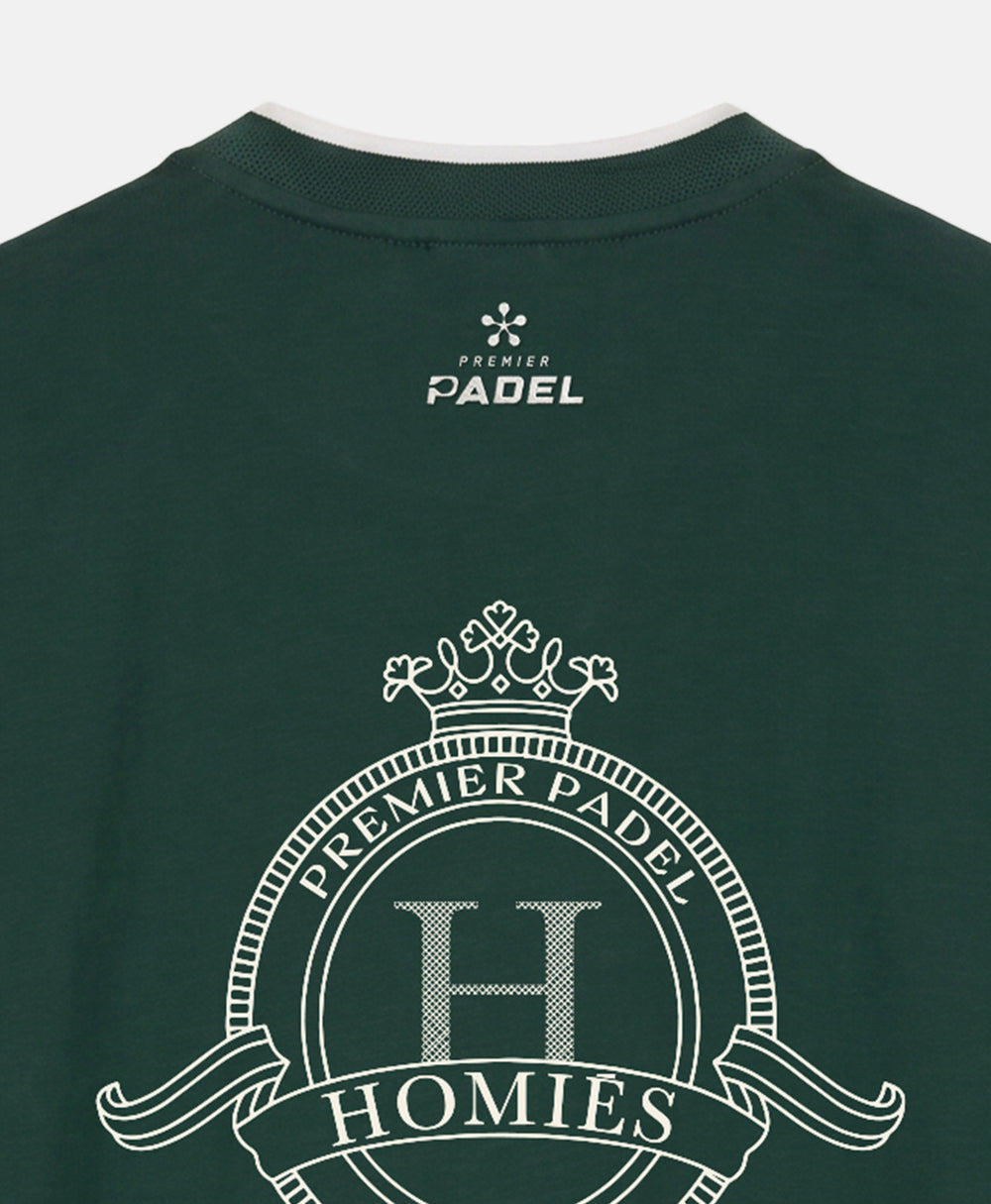 PREMIER PADEL CREST T-SHIRT GREEN