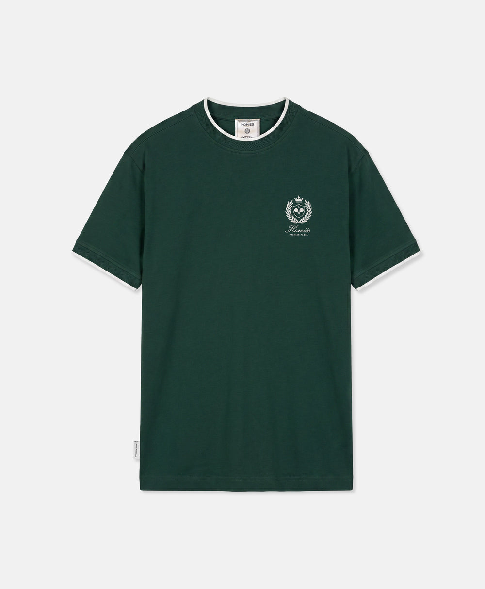 PREMIER PADEL CREST T-SHIRT GREEN