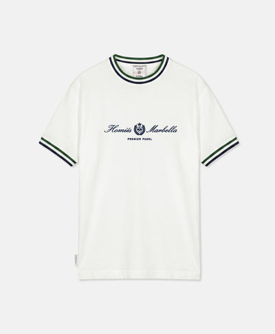 PREMIER PADEL CREST T-SHIRT VINTAGE WHITE