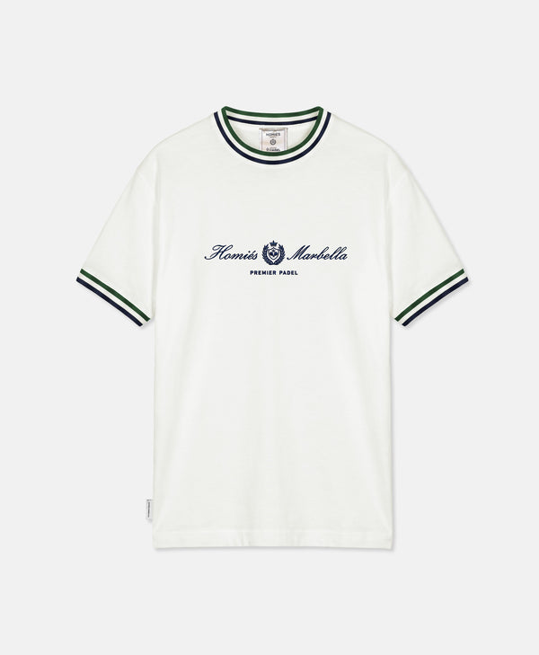 PREMIER PADEL CREST T-SHIRT VINTAGE WHITE
