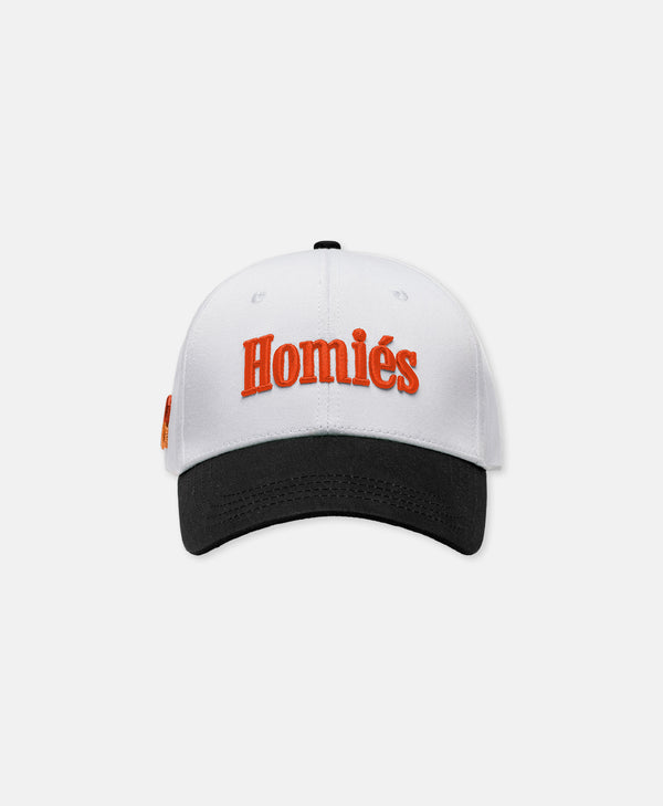 RACING CAP VINTAGE WHITE ORANGE