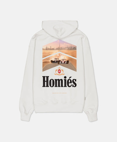 RACING GCC HOODIE VINTAGE WHITE