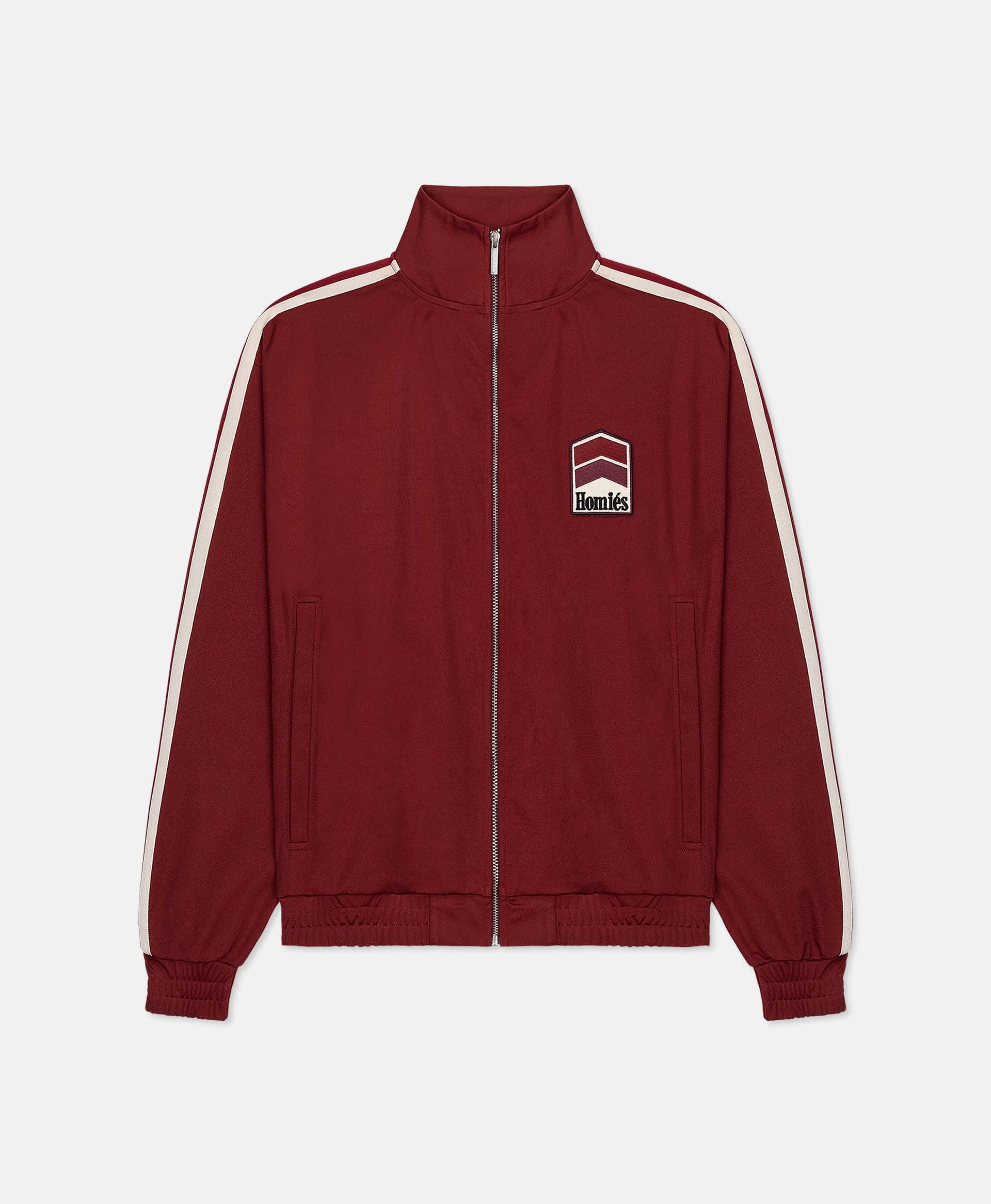 RACING TRACK JACKET BURGUNDY – HOMIESMARBELLA - Main Image