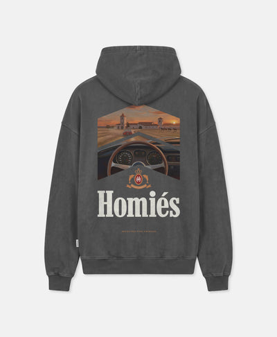 RACING LA FINCA HOODIE VINTAGE GREY