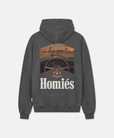 RACING LA FINCA HOODIE VINTAGE GREY