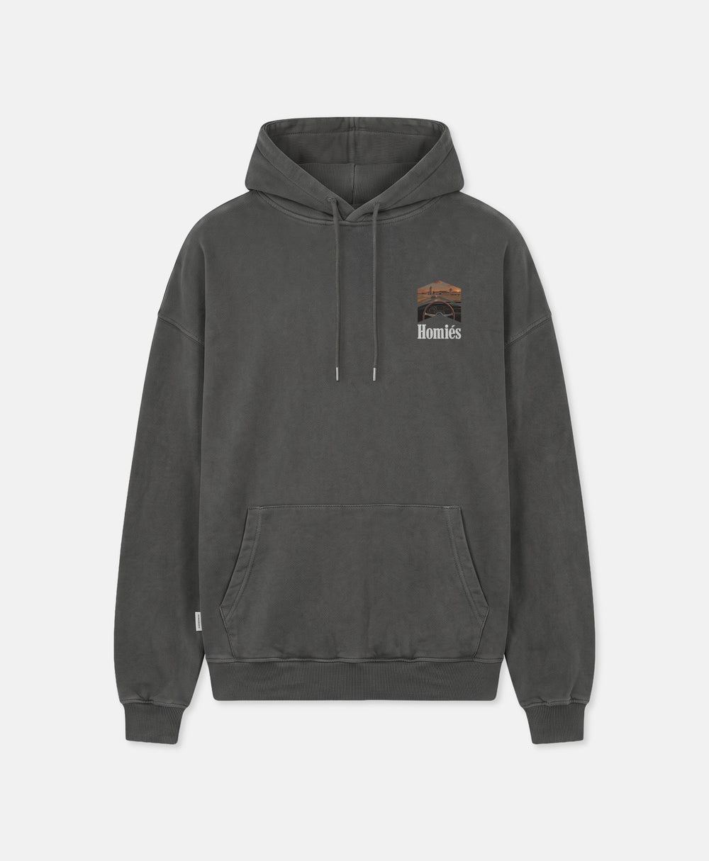 RACING LA FINCA HOODIE VINTAGE GREY