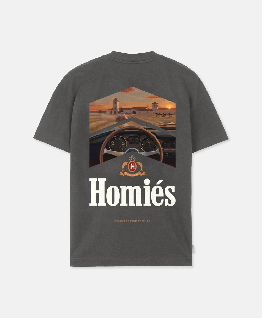RACING LA FINCA T-SHIRT VINTAGE GREY