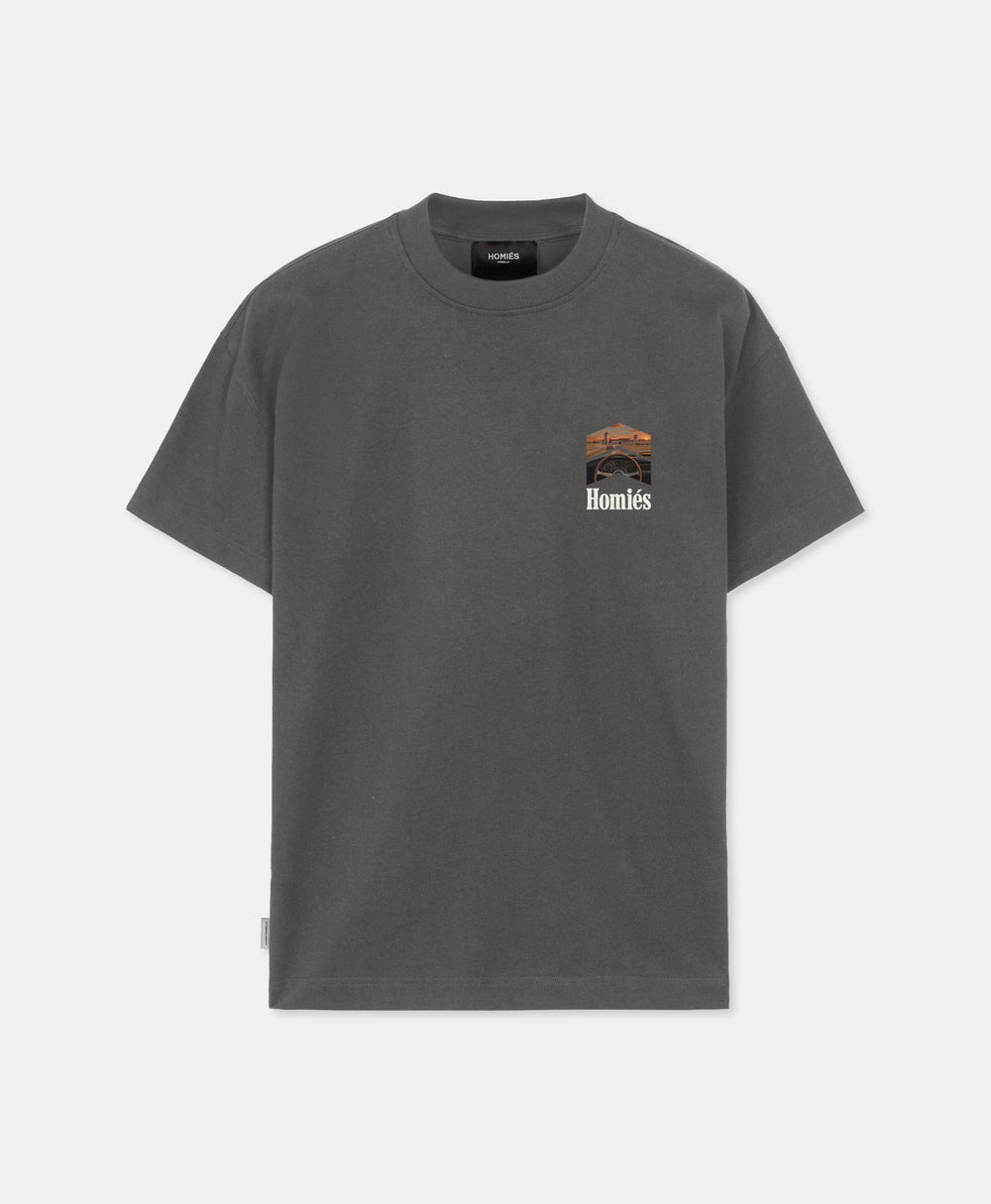 RACING LA FINCA T-SHIRT VINTAGE GREY