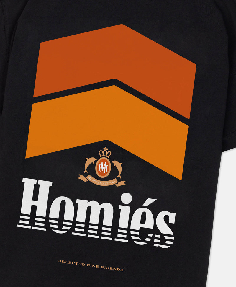 RACING T-SHIRT BLACK ORANGE