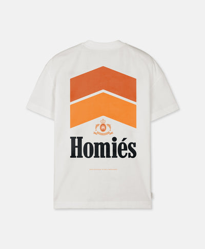 RACING T-SHIRT WHITE ORANGE