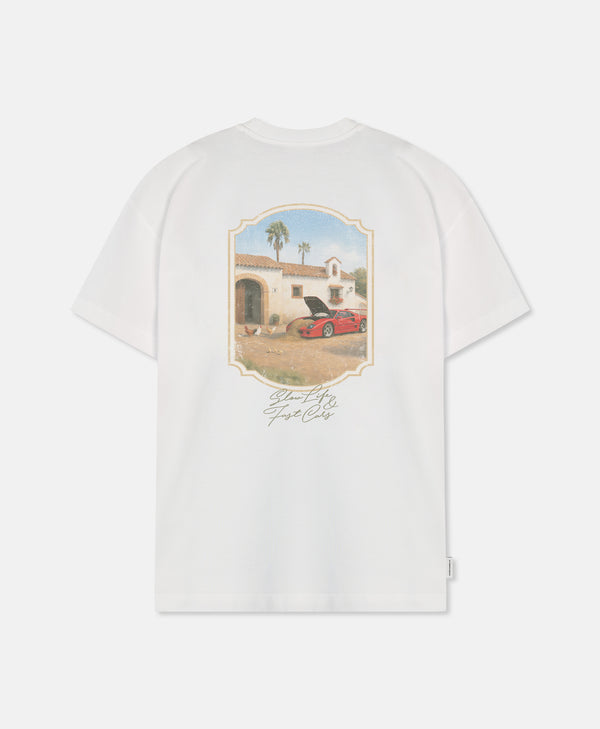 SLOW LIFE T-SHIRT VINTAGE WHITE