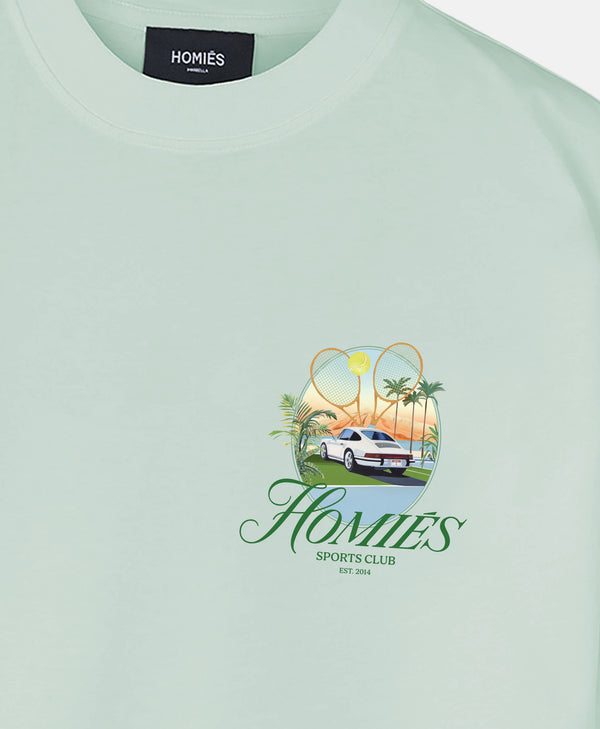 HOMIÉS SPORTS CLUB T-SHIRT MINT GREEN