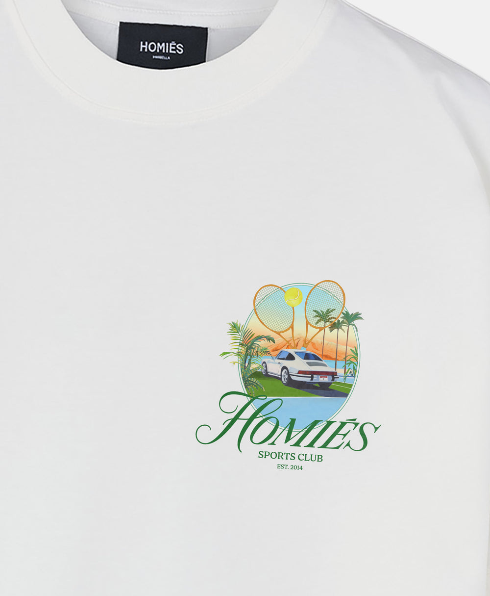 HOMIÉS SPORTS CLUB T-SHIRT VINTAGE WHITE