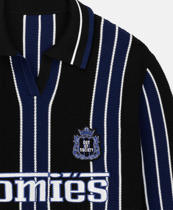STRIPED POLO COTTON KNIT