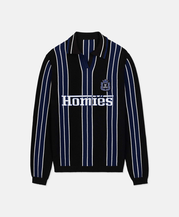 STRIPED POLO COTTON KNIT