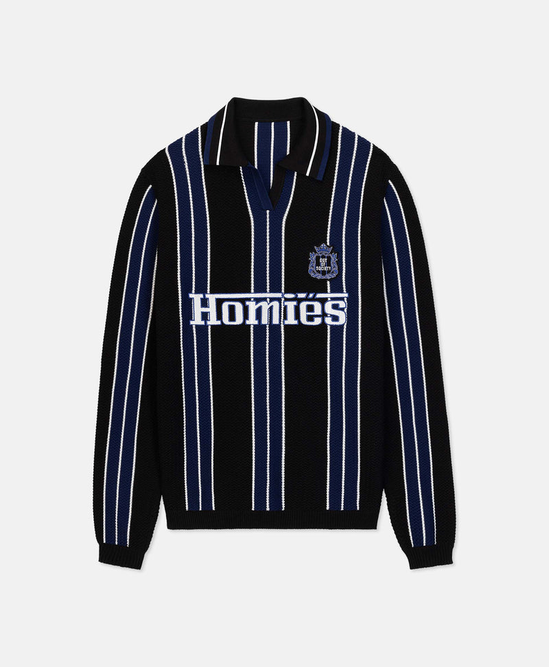 STRIPED POLO COTTON KNIT