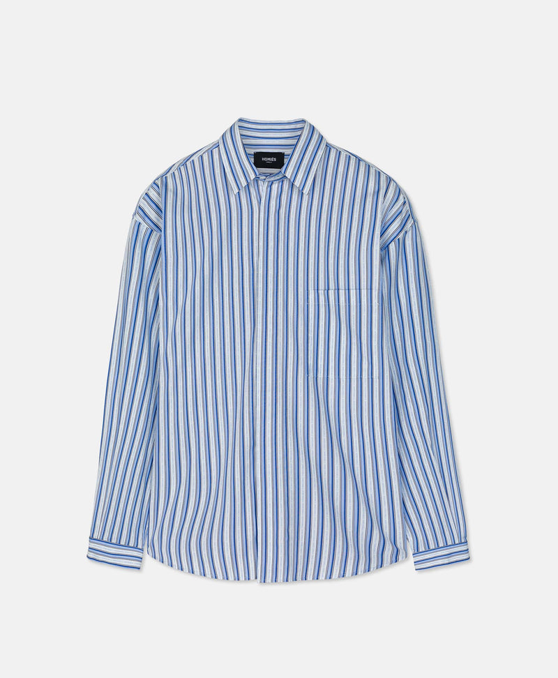 STRIPED BLUE SHIRT